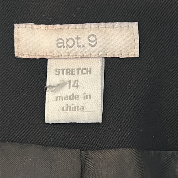 APT. 9 stretch/washable Jacket BLACK US 14 EUC - Picture 2 of 5